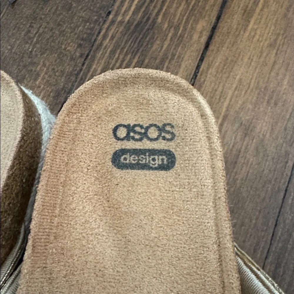 ASOS Gold Knotted Espadrille Platform Sandals - Women's